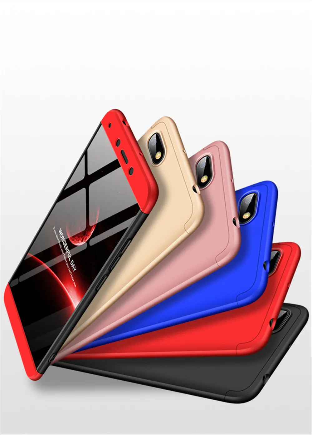 For Samsung s6 s7 s8 s9 plus Case GKK 360 Full Protection Hard Hybrid PC 3 In 1 Design phone Matte Cover |