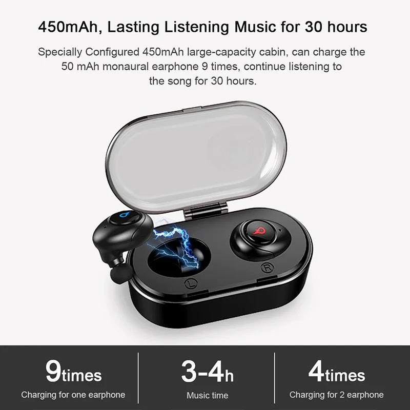 Vchicsoar TWS бизнес Bluetooth наушники беспроводные 3D стерео гарнитура с микрофоном