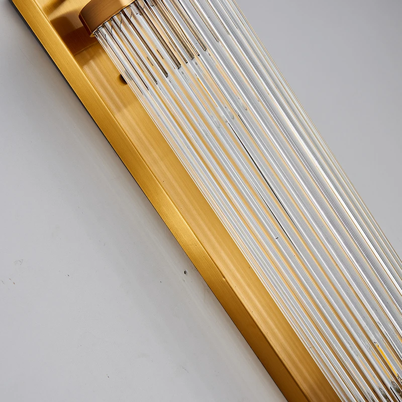 Настенный светильник с вертикальными кристаллами для гостиной большие