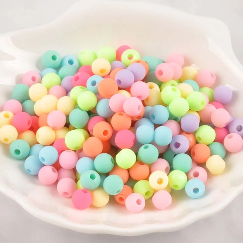 Разные яркие цвета акриловые бусины разделительные шарики подходят для
