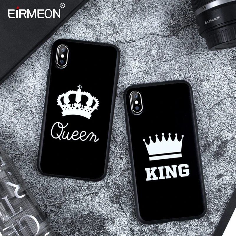 Leaf Pattern Case For iPhone X XS Max XR 5 5S SE 6 6S Plus 7 8 Soft TPU Silicon Black Abstract Matte Cover Love Couple Capa | Мобильные