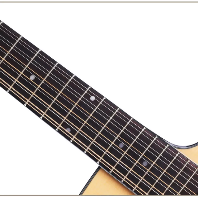 Гитара акустическая электрическая гитара стальная струна ель D-Body Guitarra 12 струн поп-фолк Cutaway Глянцевая установка звукоснимателя