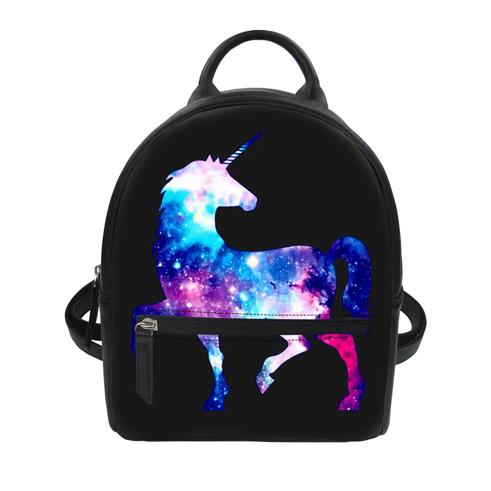 Женские сумки тоуты из искусственной кожи на ремне рюкзак с мультяшным принтом