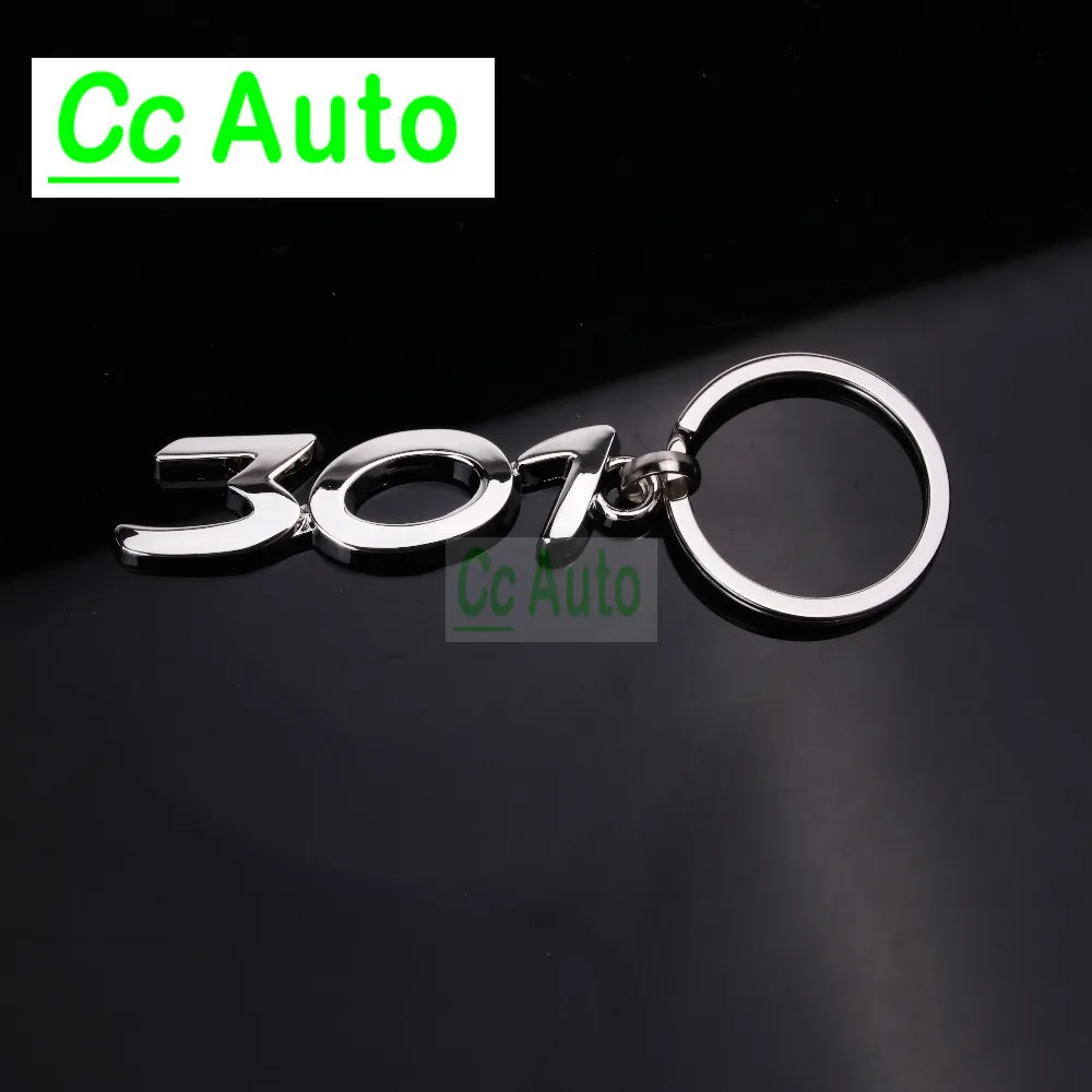 Кольцо для ключей Peugeot автомобильные брелки с логотипом 206 207 301 307 308 408 3008 508 брелок