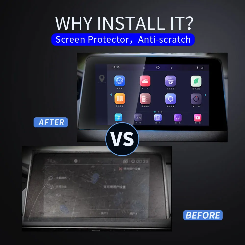 8 дюймов автомобильная навигация с закаленным стеклом протектор экрана для Peugeot