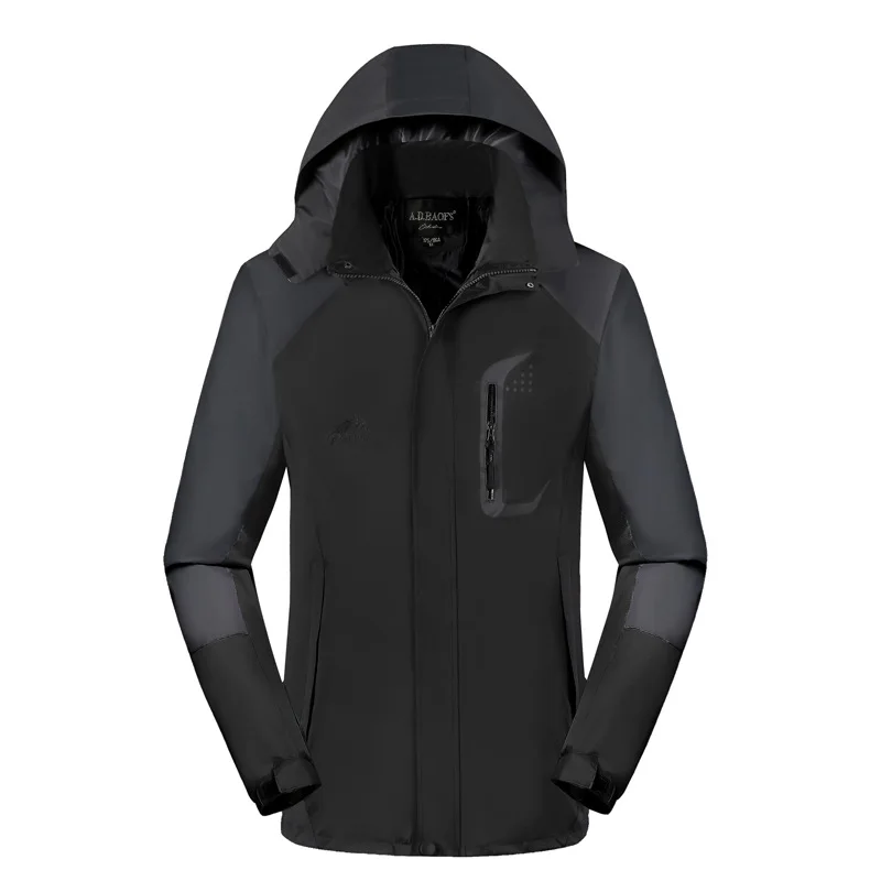 

Women Winter Jacket + Heated Down Lining Waterproof Windbreaker Jackets Outdoor Hiking Thermal Camping Skiing Men's Coat