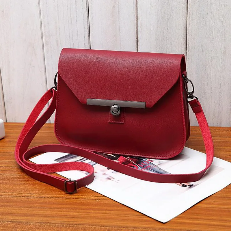 Маленькая женская сумка-мессенджер простая дизайнерская сумка через плечо из