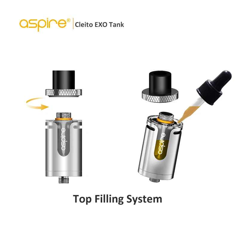 Электронный Cigaratte Aspire cleito атомайзер EXO 3 5 мл/2 0 мл стандарт/TPD тип с 6/0 14 Ом