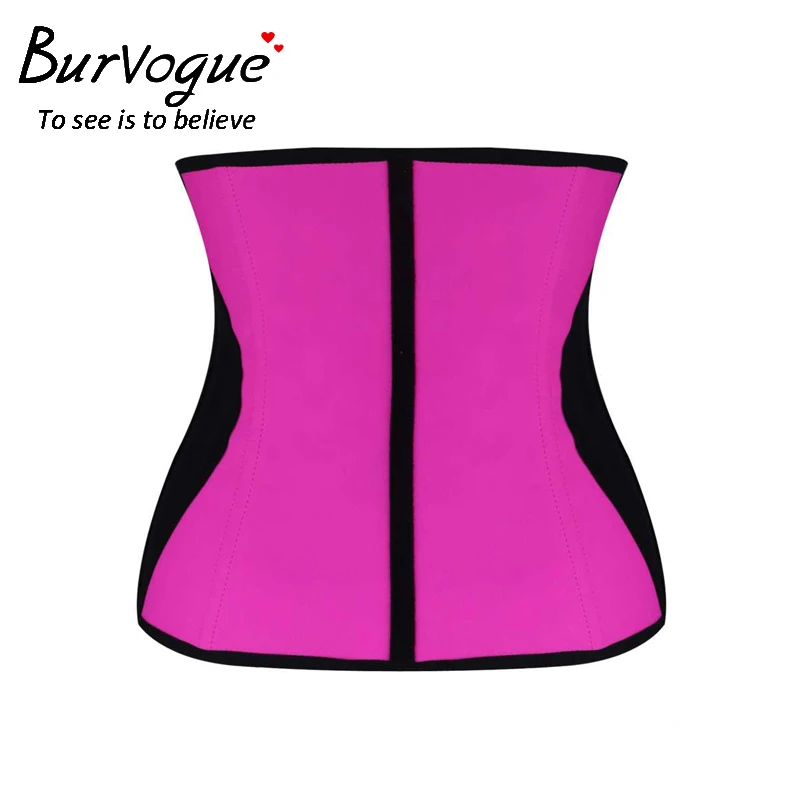 Латексный корсет для похудения Burvogue корсеты контроля талии Женский под грудь со
