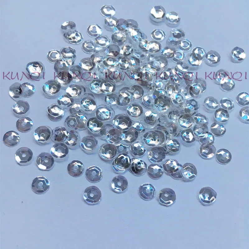Круглая прозрачная пайетка 30 г (5000 шт.)/50 4 мм|transparent sequins|sequins sewinggarment accessories |