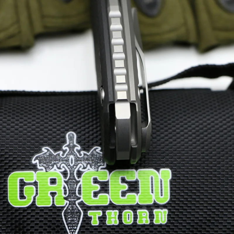 M390 knife Green thorn Hati CF 3D handle folding knife outdoor/camping/hunting/pocket/Tactical knife EDC tool