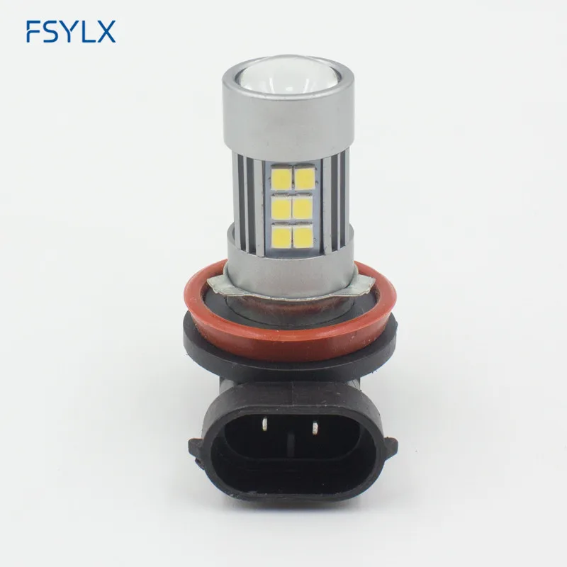 FSYLX 10 шт. H7 H8 H9 H11 9005 9006 HB4 1156 BA15S 1157 BAY15D Автомобильные светодиодные противотуманные
