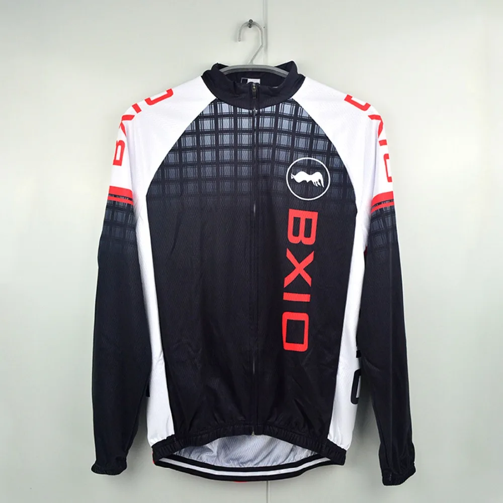 BXIO Winter Cycling Clothing MTB Men's Bike Clothes Pro Team Jersey Thermal Long Sleeve Bicycle Wear Ropa Ciclismo 012-J | Спорт и