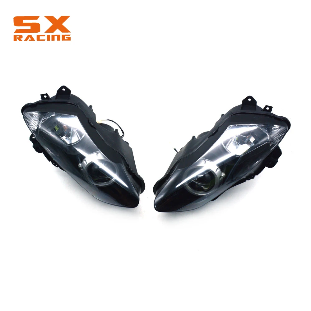 

Motorcycle Plastic Headlight Headlamp Frontlight For YAMAHA YZF R1 YZFR1 YZF-R1 2007-2008 2007 2008 07 08
