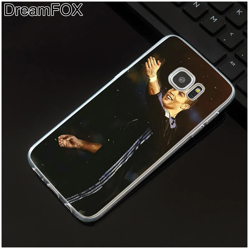 DREAMFOX M076 Криштиано Роналдо Мягкий ТПУ силиконовый чехол для Samsung Galaxy S5 S6 S7 S8 S9 S10 5G