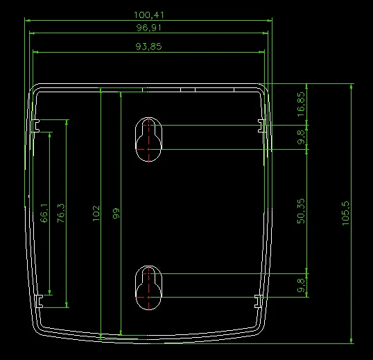 1 шт. настенный Пластиковый корпус для электроники 105*100*35 мм|box for|box for electronicwall mount |