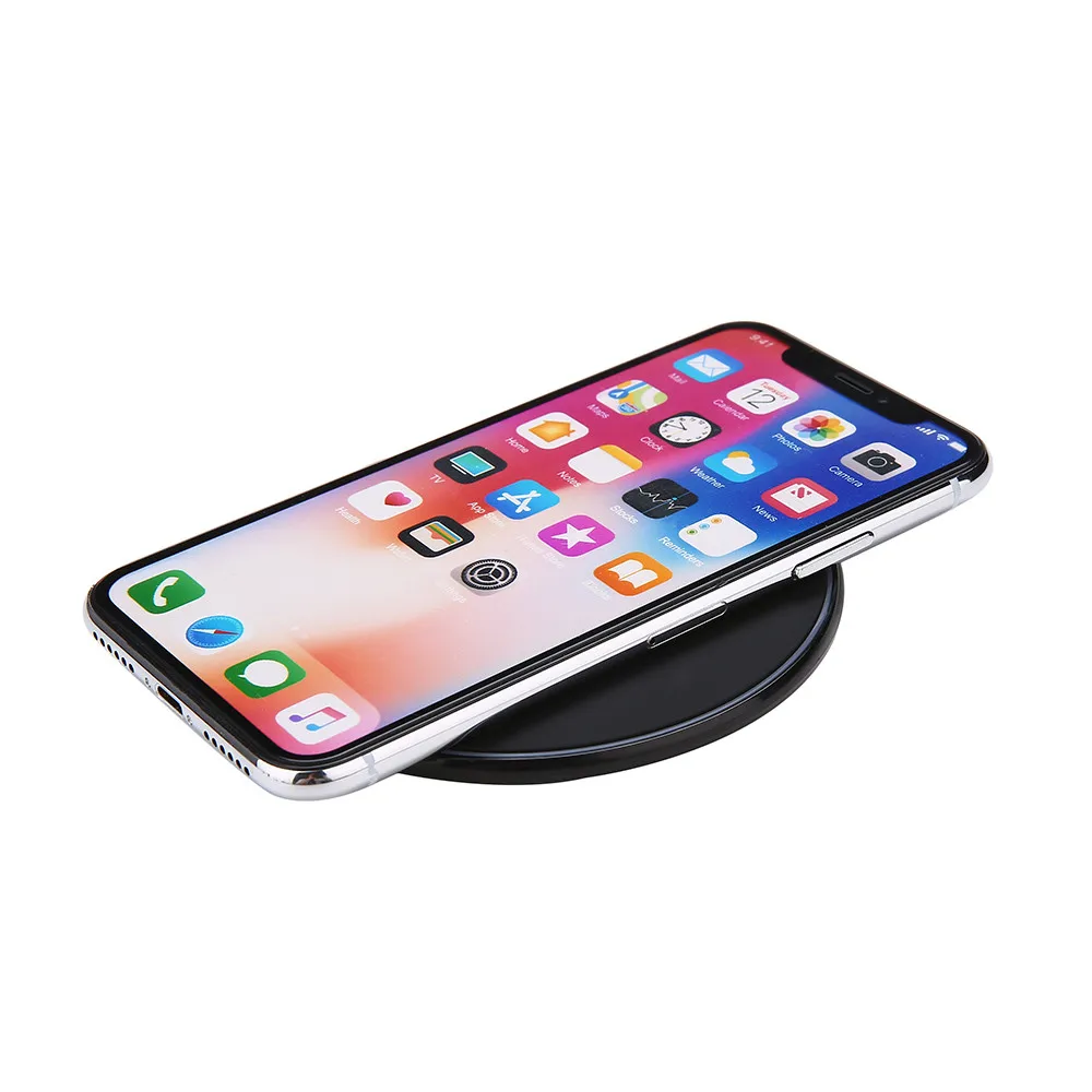 EPULA QI Беспроводное зарядное устройство для iPhone XS/XR/XS Max 8 Plus Samsung Galaxy S7 ультра тонкий