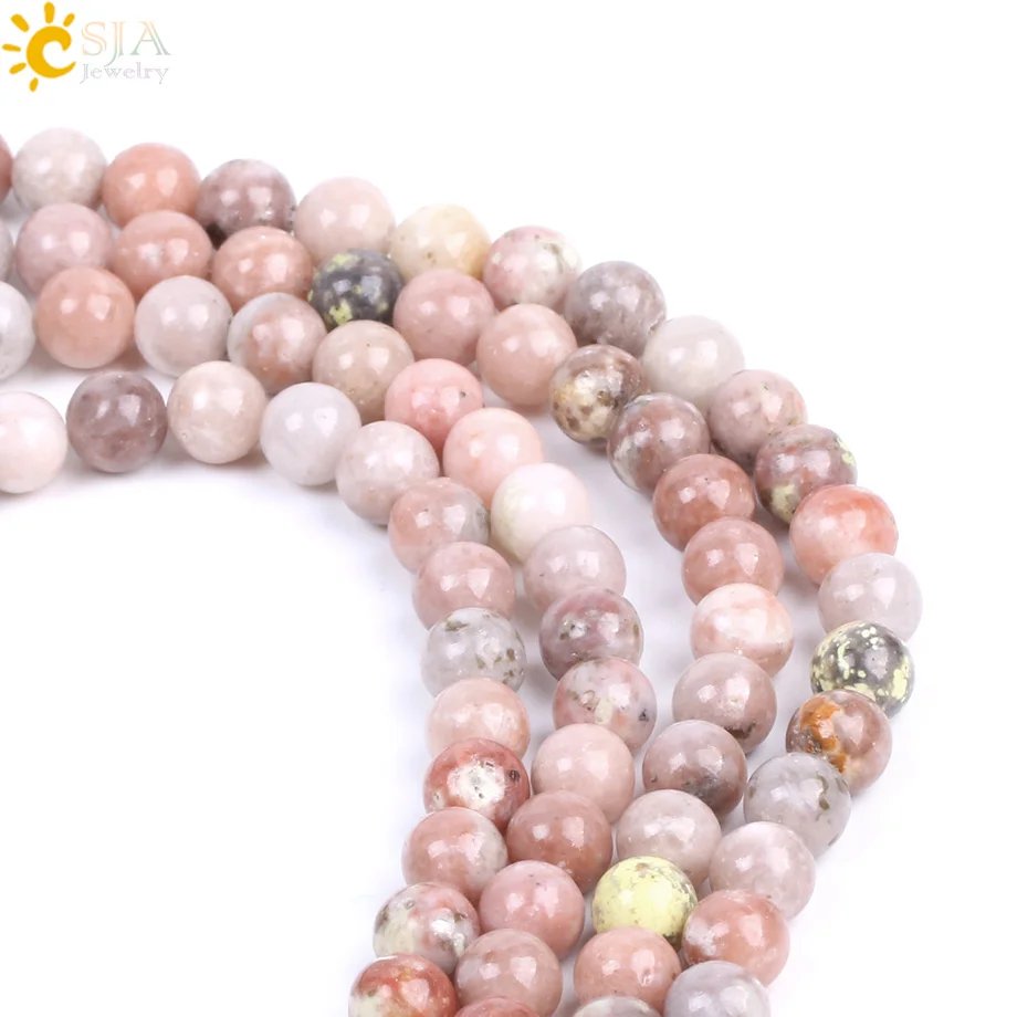 Натуральный розовый и красный цветок CSJA аксессуары серия свободных бусин