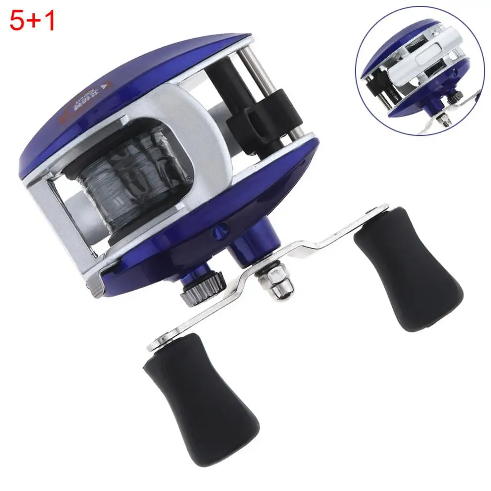 

Mini 5+1BB 3.3:1 135g Metal + Engineering Plastic Lightweight Right Hand Baitcasting Fishing Reels Bring with Fishing Line