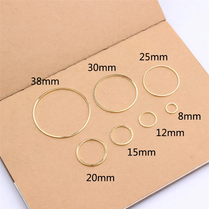 

Sale 10pcs/pack Gold Slivery Rings for DIY Earrings Making Round Circle Earring Pendant Jewelry Accessories Findings