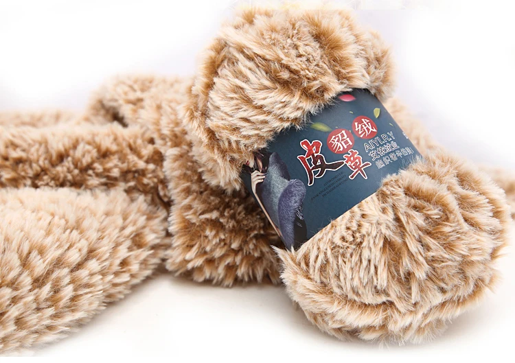 400 grams thick fur warm Winter yarn for hand knitting 4 balls different colors available | Дом и сад