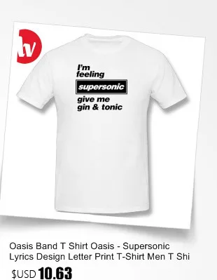 Футболка группы Oasis Liam Gallagher You're My Wonderwall, Мужская футболка с мультяшным принтом, графические футболки размера плюс 4XL 5XL