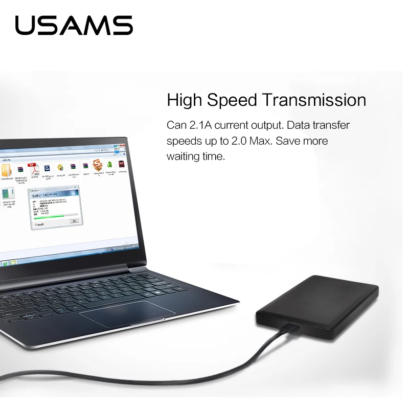 Usams u гы серии 2 m высокая скорость usb расширение 2.0 кабель для Универсальный USB Порт