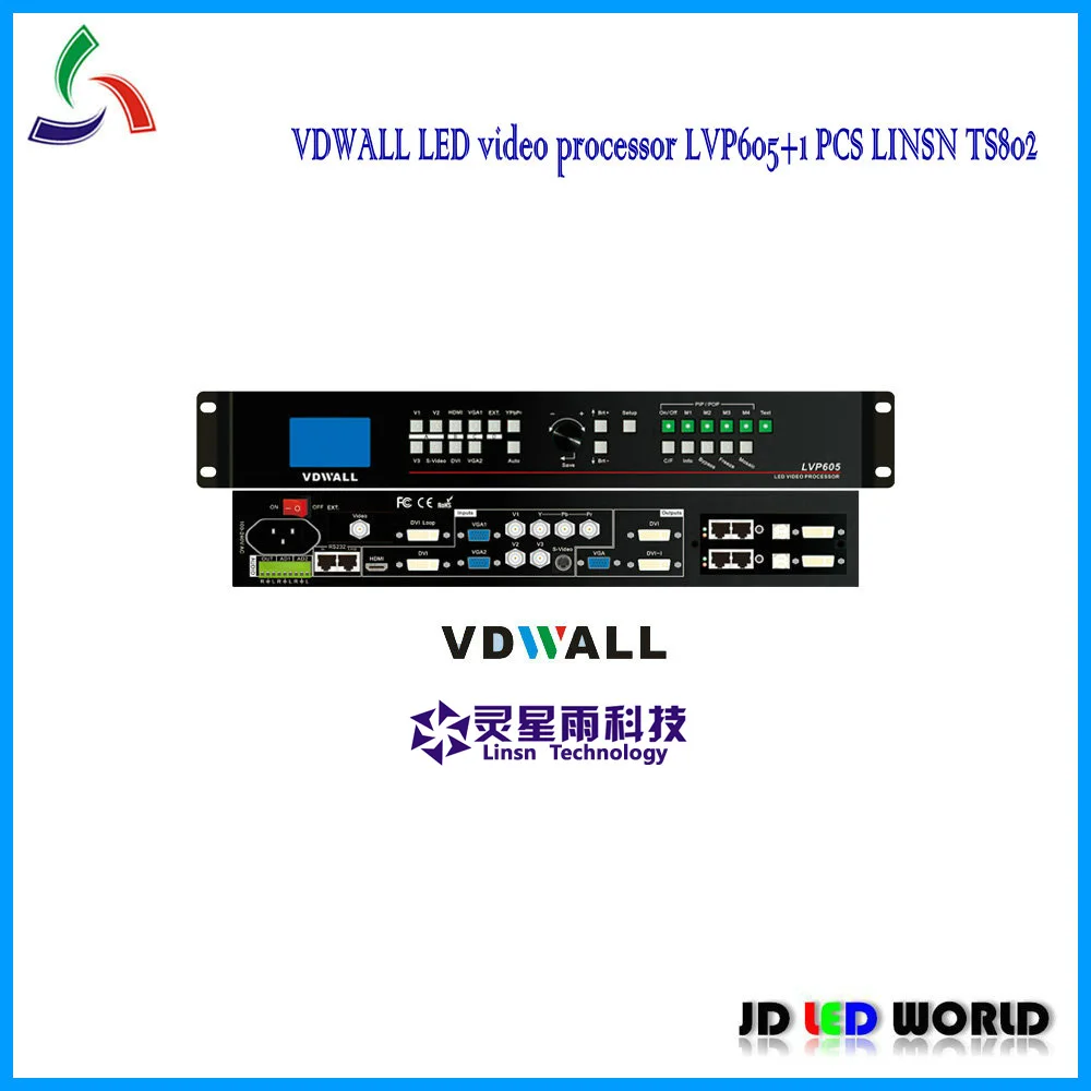 VDWALL LVP605 RGB полноцветный HD светодиодный видеопроцессор светодиод линейный