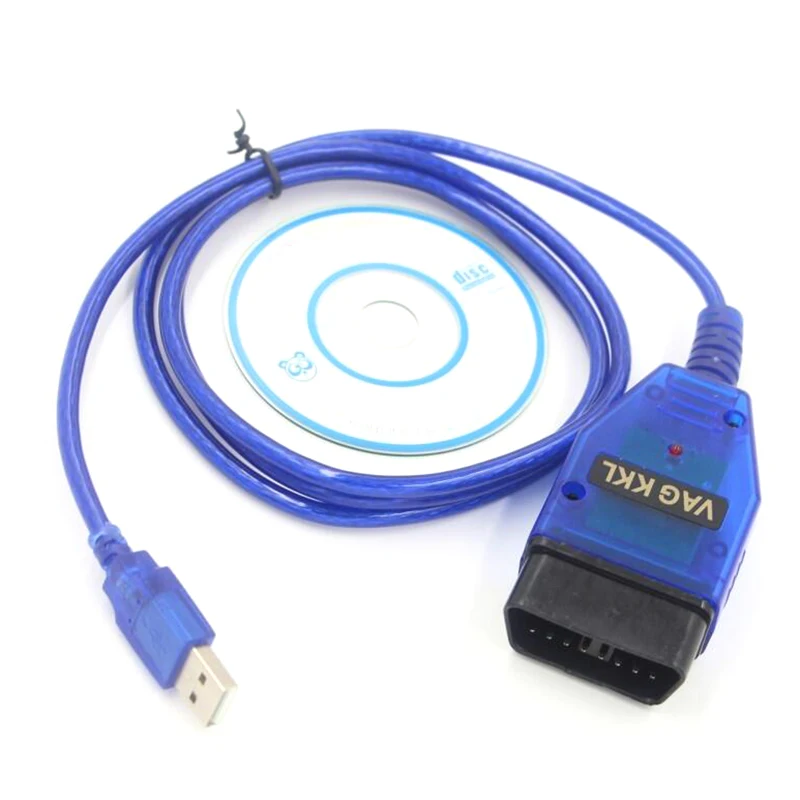 Акция! Vag COM 409 1 KKL OBD2 Диагностический кабель USB Scan инструмент интерфейс для Audi VW SEAT