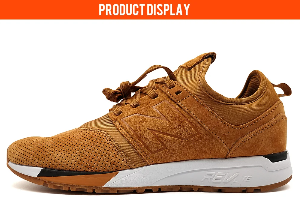 New Balance Nb247 мужские воздухопроницаемые кроссовки для бега бадминтон обувь коричневый новое поступление