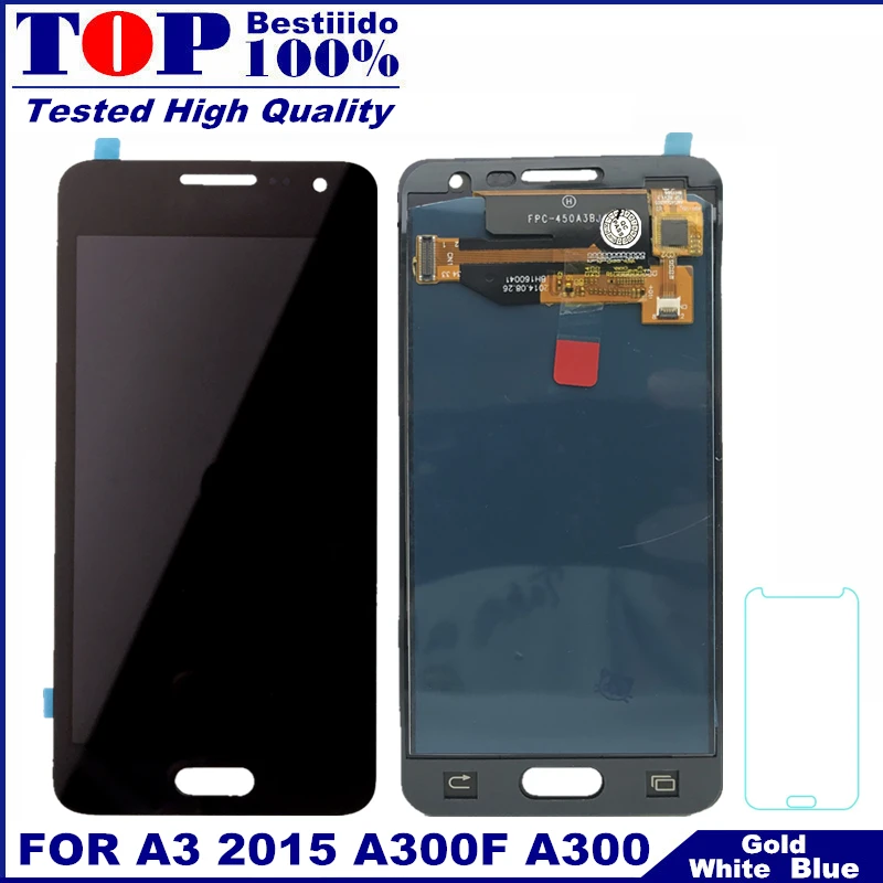 Протестированный высококачественный A300 ЖК-экран для Samsung Galaxy A3 2015 A300F A300H