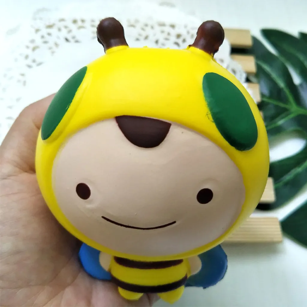 Очаровательные игрушки-сжималки Jumbo Bee суперкремовые ароматизированные медленно
