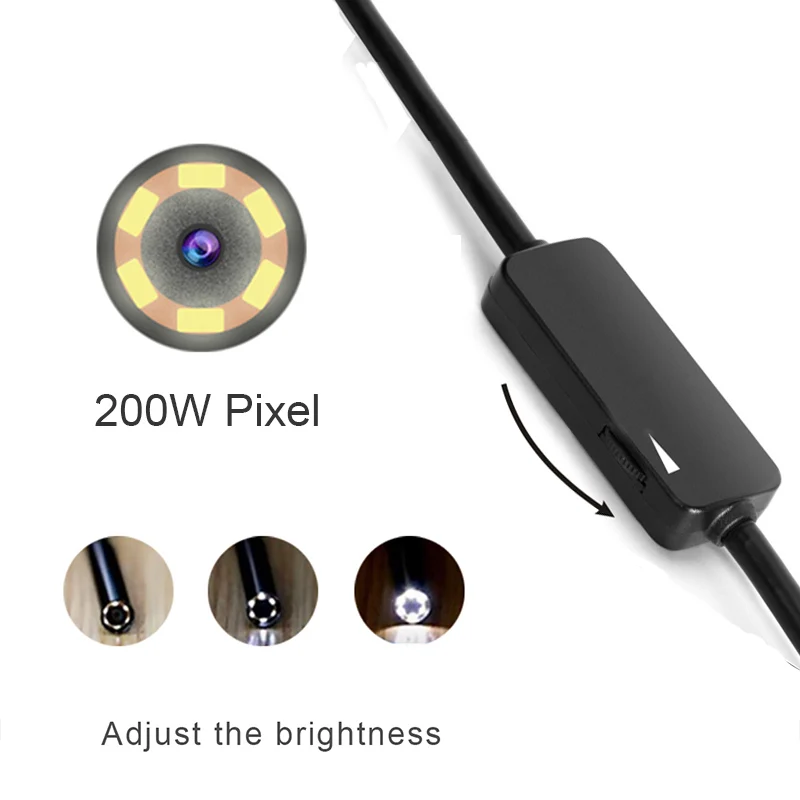 HD720P 8 мм объектив WI FI эндоскопа Камера змея USB для Iphone Android бороскоп IOS Tablet