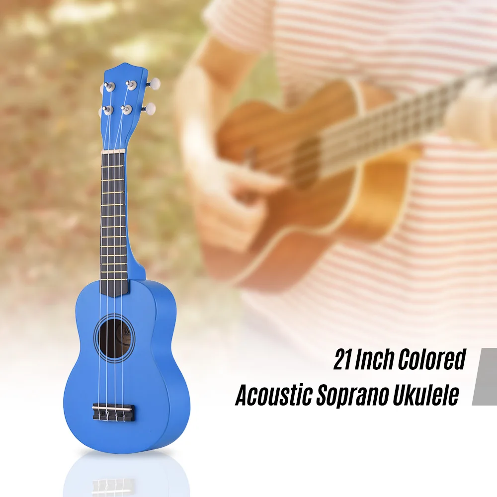 2" Акустическая Укулеле сопрано Ukelele красочный набор укулеле Липа с сумкой ремень uke струны выбирает тюнер