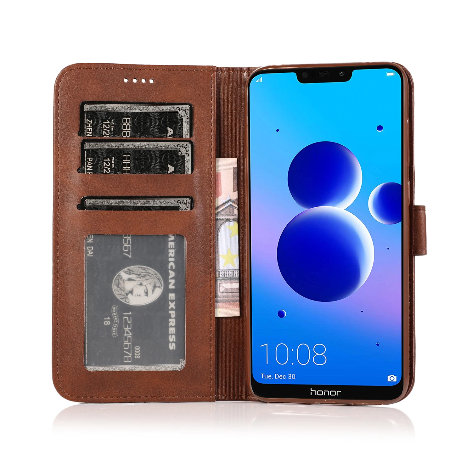 Чехол для huawei Honor 10 lite/P Smart 2019/8X/10/7A/7C/8C роскошный модный флип-кейс из искусственной