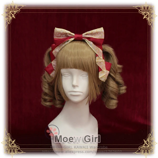 

[Fairytale World]+Miss Canary+Bronzing Headbow Lolita Hairbands Original Design