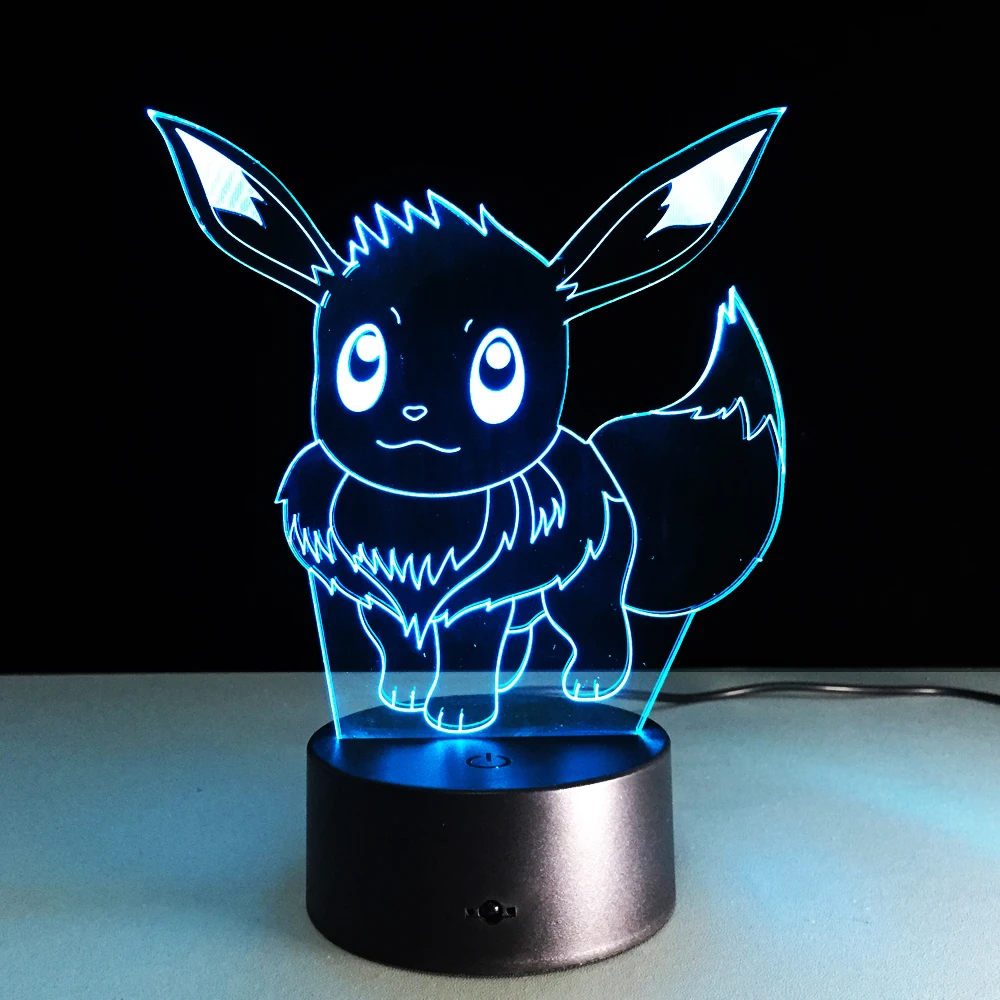 Pokemon Go Touch Night Lights красочные Charmander игры Пикачу фигурки игрушки белки булбазавр