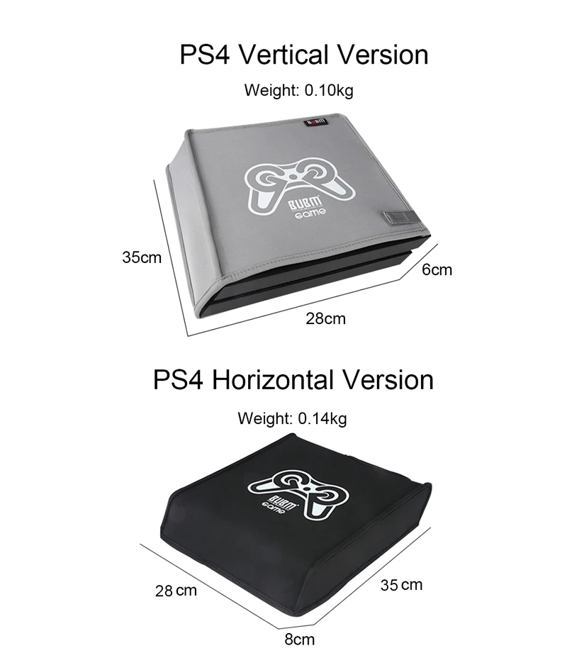 BUBM пылезащитный чехол для игровой консоли sony PS4/мягкий водонепроницаемый защитный чехол/Специальный защитный чехол(горизонтальный, вертикальный