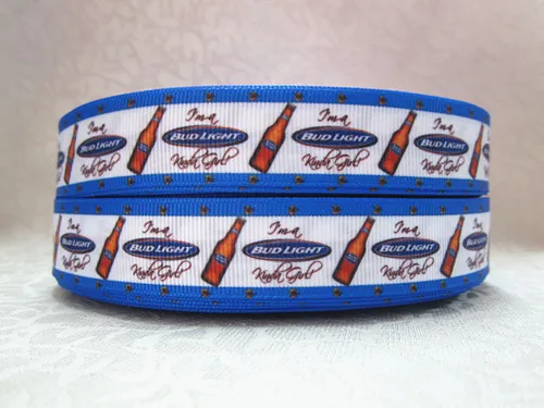 Wm 10 ярдов партия 7/8 дюймов 22 мм 14428032 пивной дизайн печатная grosgrain лента | Дом и сад
