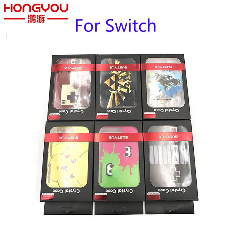 

3 IN 1 Transparent Clear Protective Hard Case Back Cover Anti-ScratchSkin Shockproof Shell For Nintend Switch Crystal Protector