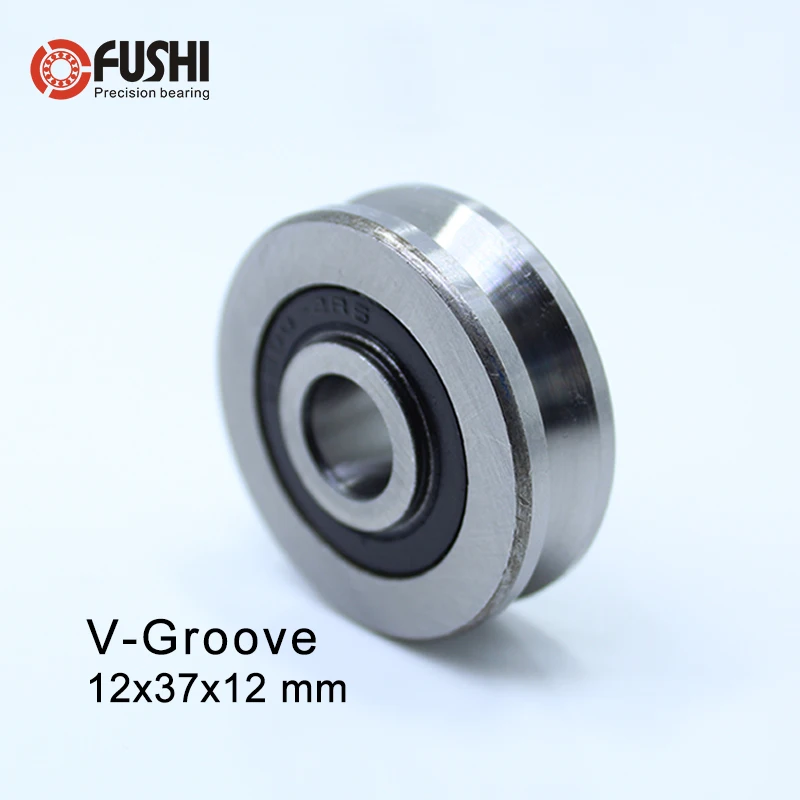V123712(4 шт.) V паз запаянный шар подшипник 12*37*12 мм Приводной ремённой шкив подшипники V4/1 направляющая дорожка Rlooer подшипник