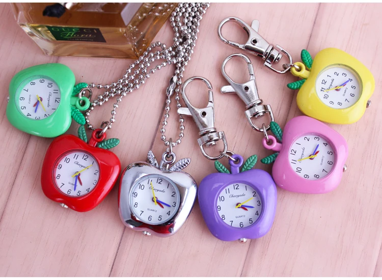 1 шт. милые детские Мультяшные часы принцессы для девочек карманные высокое