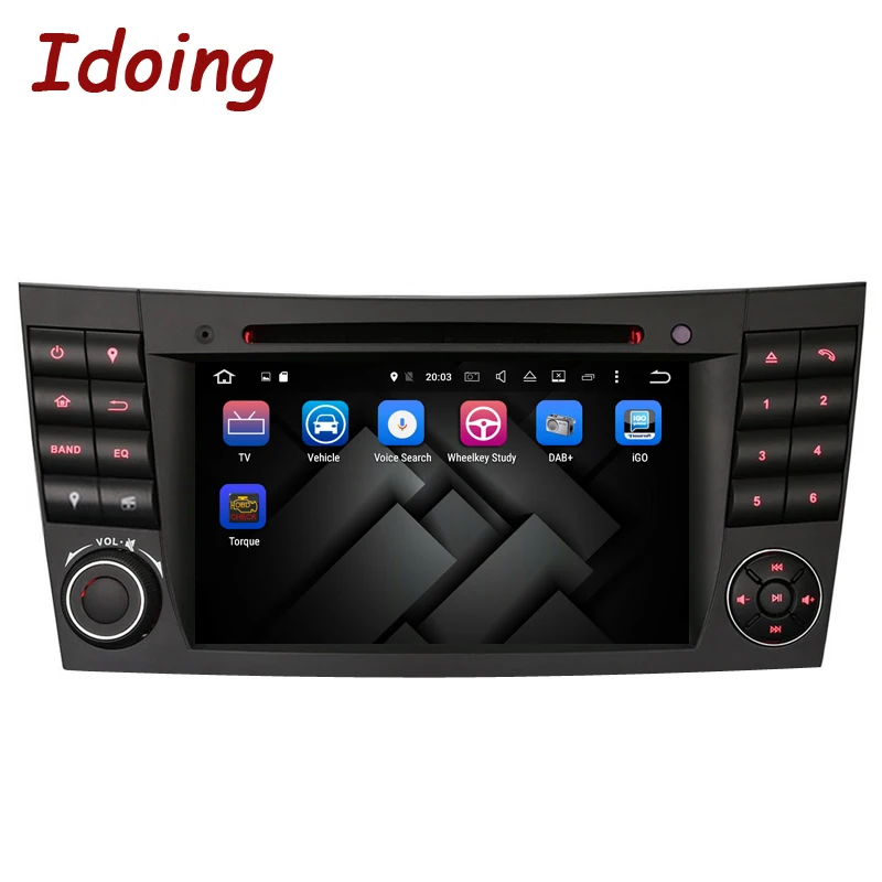 Idoing 2Din руль для MercedesBenz E Class W211Car DVD Мультимедиа Видео плеер Android7.1GPS навигация Bluetooth