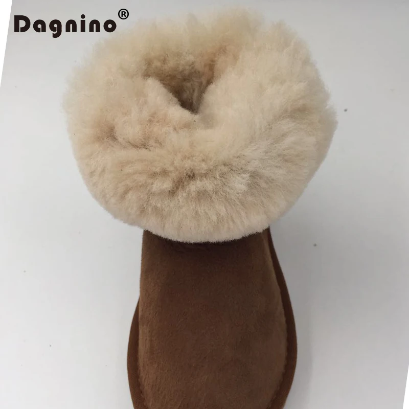 DAGNINO/женские зимние ботинки из овечьей кожи на меху; женские замшевые ботильоны высокого качества из натуральной овечьей шерсти; унисекс