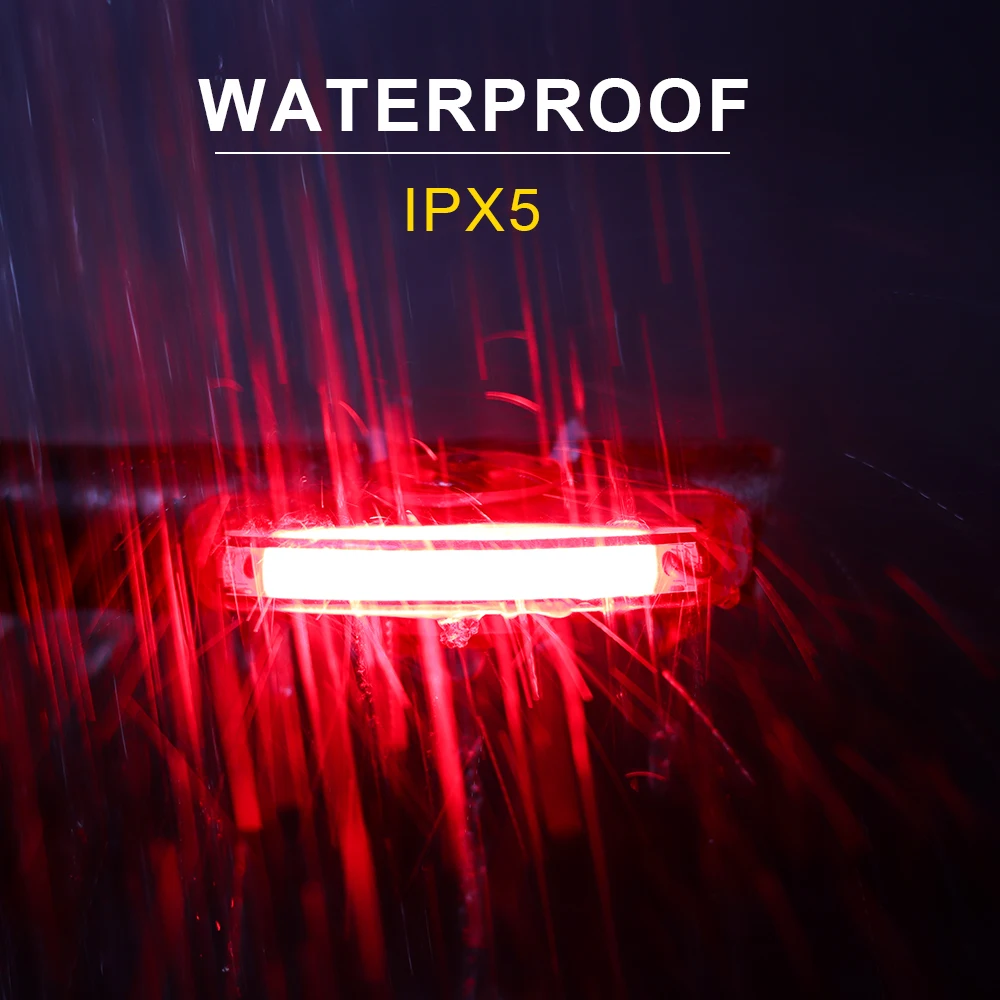 

Powerful Bicycle Rear Light USB Rechargeable with Wide Beam Angle Safety Rear Bike Light LED Bike Tail light