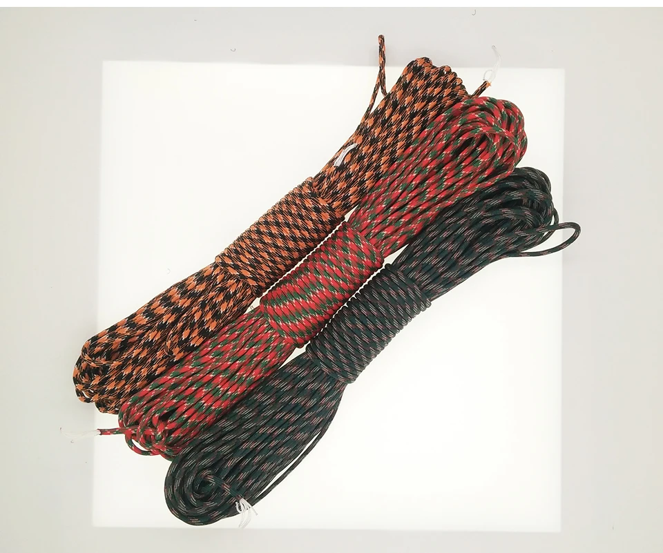 YOUGLE Paracord 550 100 футов паракордовая веревка Mil Spec type III 7 нитей набор для выживания Оборудование палатка ветряная веревка 46-52