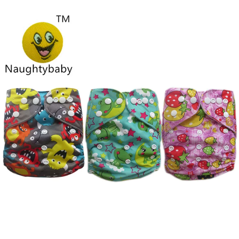 2015 New Design NaughtyBaby Free Shipping One Size Fits All Reusable and Washable Baby Cloth Diaper  20sets/lots