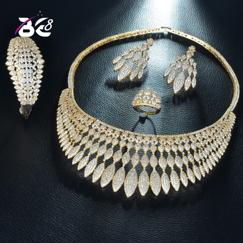 

Be 8 Luxury AAA Cubic Zirconia Bridal Jewelry Sets for Women Party Gifts New 4pcs Jewelry Set Accessories Bijoux Femme S237