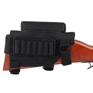 Black Airsoftpeak Тактический держатель для пули, разгрузка для винтовки, подставка для винтовки, нейлон, 7 патронов, наружный держатель для патронов, сменная сумка, регулируемая - Цвет: Black