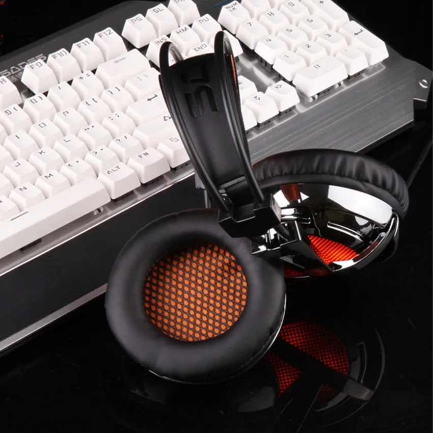 SADES A6 плюс USB 7 1 вибрации гарнитура бас PC Gamer игры Headfone Магический кристалл Игровые